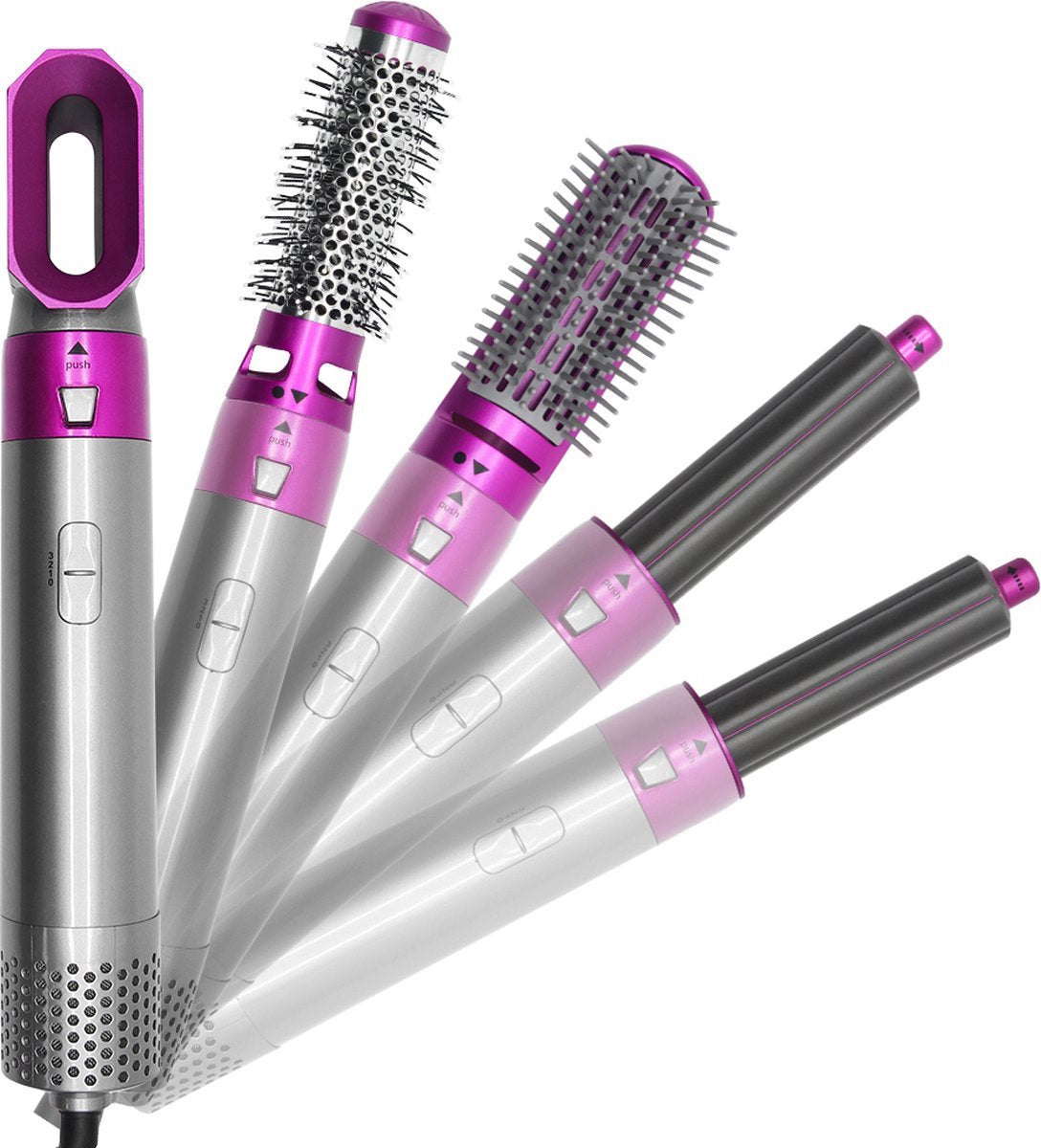 5-in-1 Hair Styler – Curl, Straighten, Dry & Volumize with One Tool