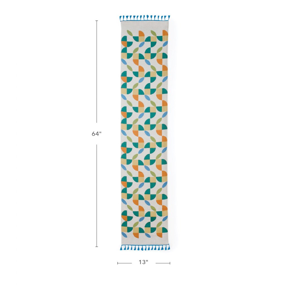 Abstract Petal Decorative Runner